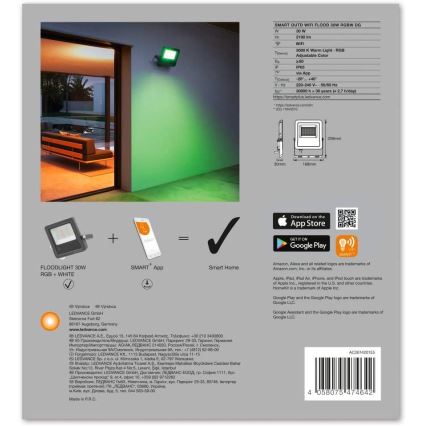 Ledvance - LED RGBW Reflector SMART+ FLOOD LED/30W/230V IP65 Wi-Fi