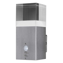 Ledvance - Luminaria de pared LED para exteriores con sensor CRYSTAL 1xLED/5W/230V IP44