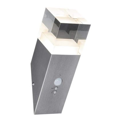 Ledvance - Luminaria de pared LED para exteriores con sensor CRYSTAL 1xLED/5W/230V IP44