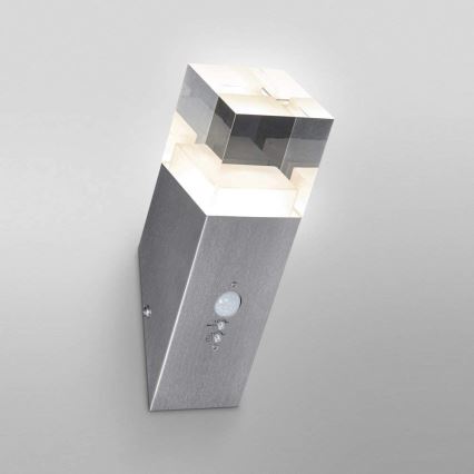 Ledvance - Luminaria de pared LED para exteriores con sensor CRYSTAL 1xLED/5W/230V IP44