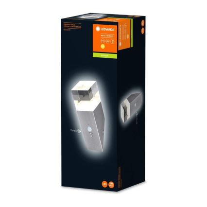 Ledvance - Luminaria de pared LED para exteriores con sensor CRYSTAL 1xLED/5W/230V IP44