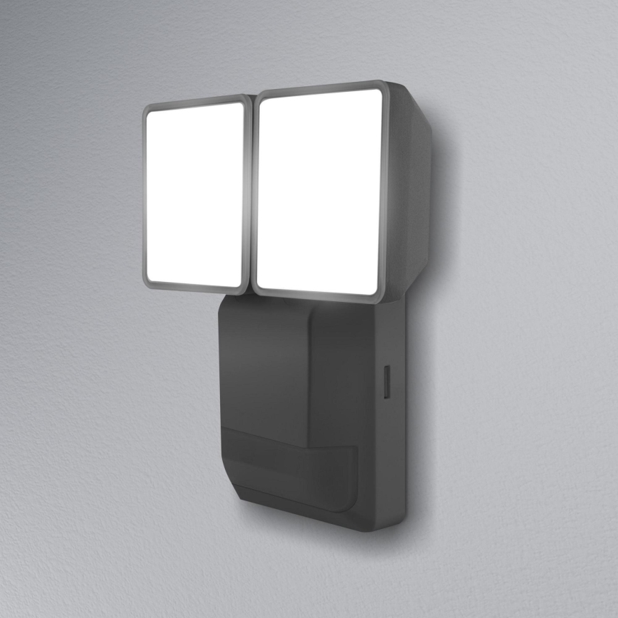 Ledvance - Luminaria de pared LED para exteriores con sensor SPOT 2xLED/8W/230V IP55