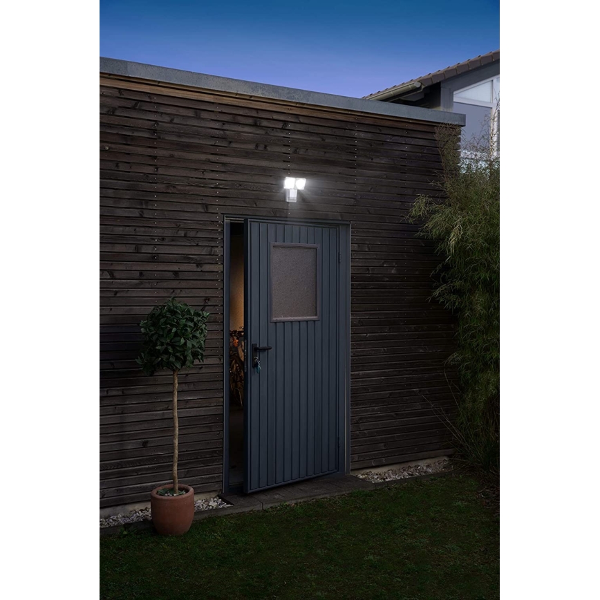 Ledvance - Luminaria de pared LED para exteriores con sensor SPOT 2xLED/8W/230V IP55