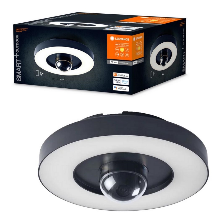 Ledvance - Luz exterior LED con sensor y cámara SMART+ LED/22W/230V IP44 Wi-Fi