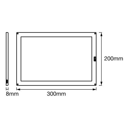 Ledvance - Luz LED regulable bajo el mueble de cocina con sensor CABINET LED/8W/230V 3000K