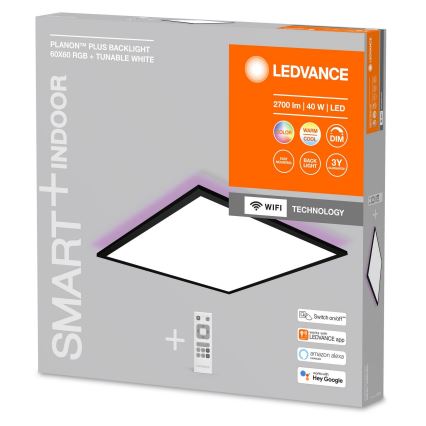 Ledvance - Panel LED RGBW Regulable de superficie SMART+ PLANON LED/40W/230V Wi-Fi + mando a distancia