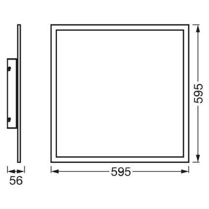 Ledvance - Panel LED RGBW Regulable de superficie SMART+ PLANON LED/40W/230V Wi-Fi + mando a distancia