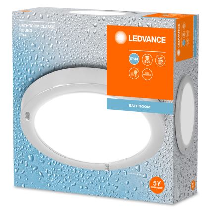 Ledvance - Plafón de baño BATHROOM CLASSIC 1xE27/15W/230V IP44