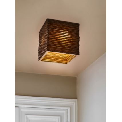 Ledvance - Plafón DECOR CARDBOARD 1xE27/15W/230V 25x25 cm