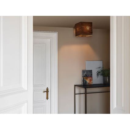 Ledvance - Plafón DECOR CARDBOARD 1xE27/15W/230V 25x25 cm