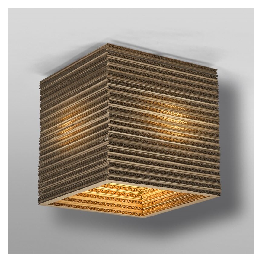 Ledvance - Plafón DECOR CARDBOARD 1xE27/15W/230V 25x25 cm