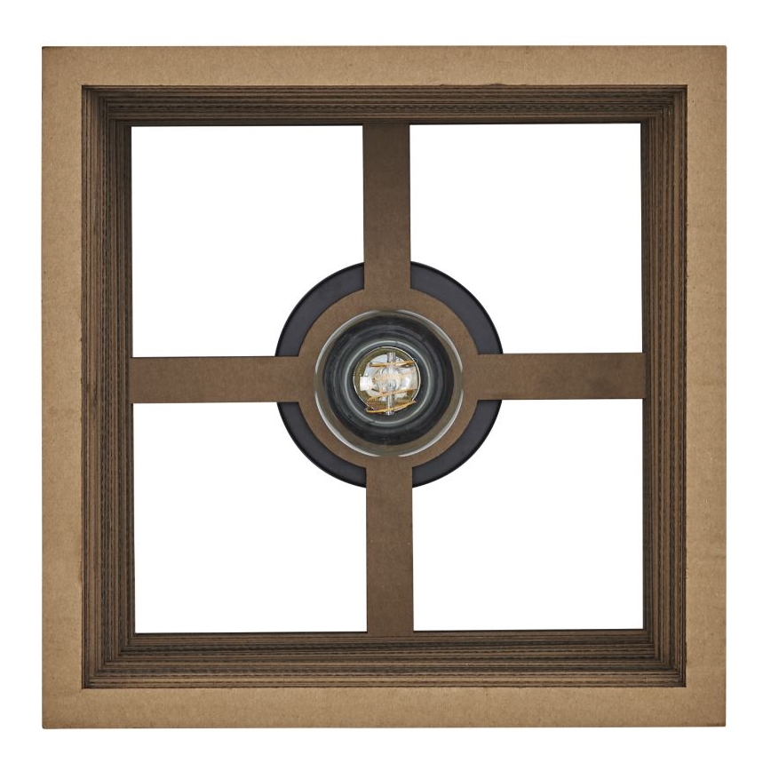 Ledvance - Plafón DECOR CARDBOARD 1xE27/15W/230V 25x25 cm