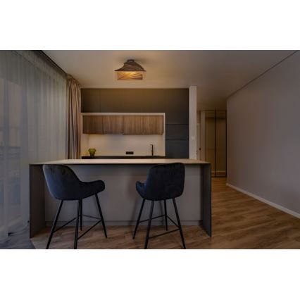 Ledvance - Plafón DECOR CARDBOARD 1xE27/15W/230V 40x40 cm