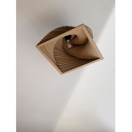 Ledvance - Plafón DECOR CARDBOARD 1xE27/15W/230V 40x40 cm