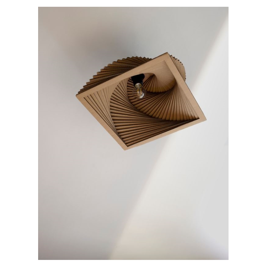 Ledvance - Plafón DECOR CARDBOARD 1xE27/15W/230V 40x40 cm