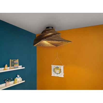 Ledvance - Plafón DECOR CARDBOARD 1xE27/15W/230V 40x40 cm