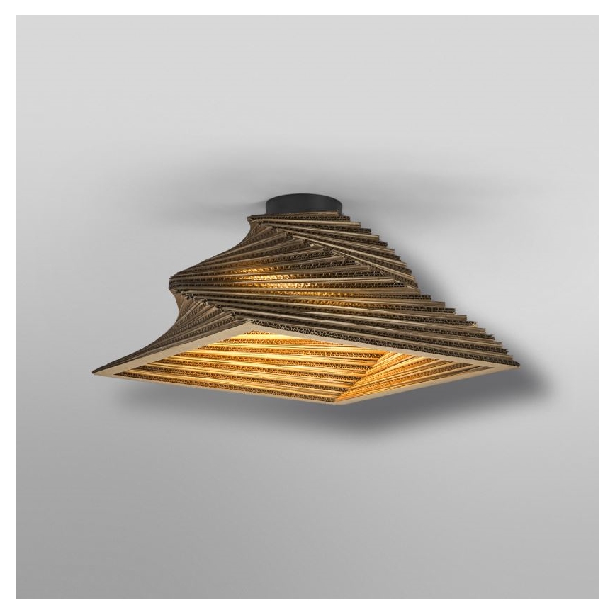 Ledvance - Plafón DECOR CARDBOARD 1xE27/15W/230V 40x40 cm