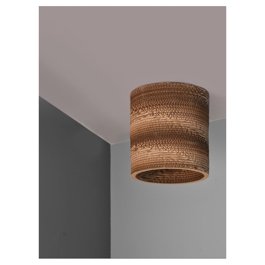 Ledvance - Plafón DECOR CARDBOARD 1xE27/15W/230V diá. 25 cm