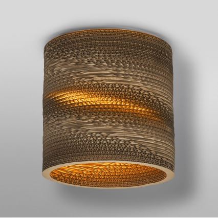 Ledvance - Plafón DECOR CARDBOARD 1xE27/15W/230V diá. 25 cm