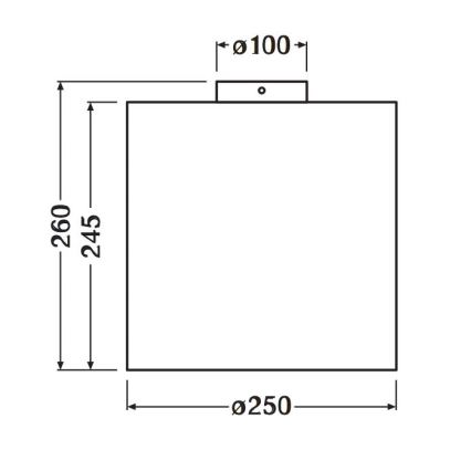 Ledvance - Plafón DECOR CARDBOARD 1xE27/15W/230V diá. 25 cm