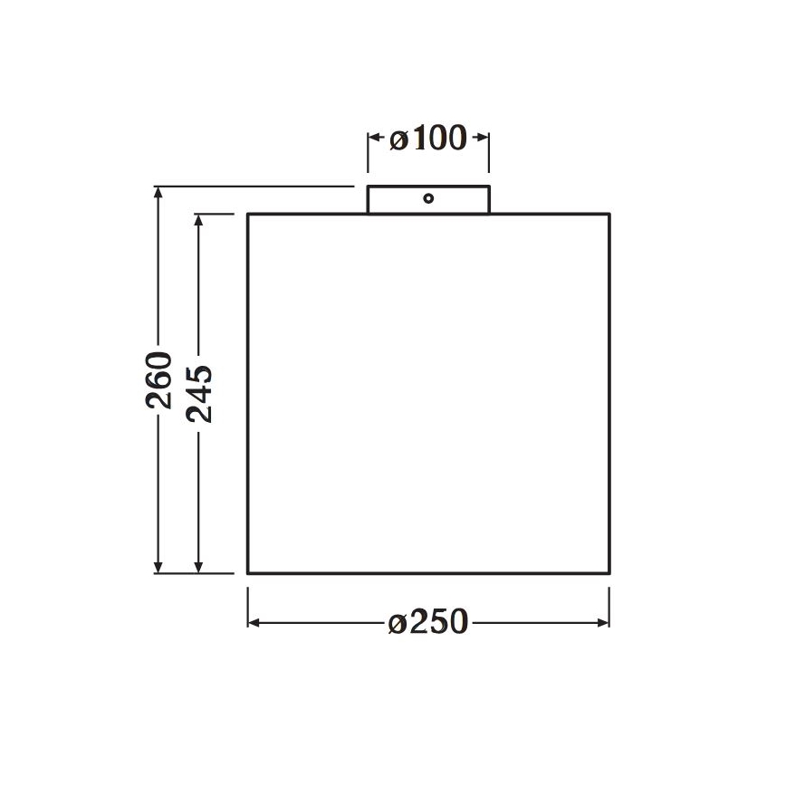 Ledvance - Plafón DECOR CARDBOARD 1xE27/15W/230V diá. 25 cm