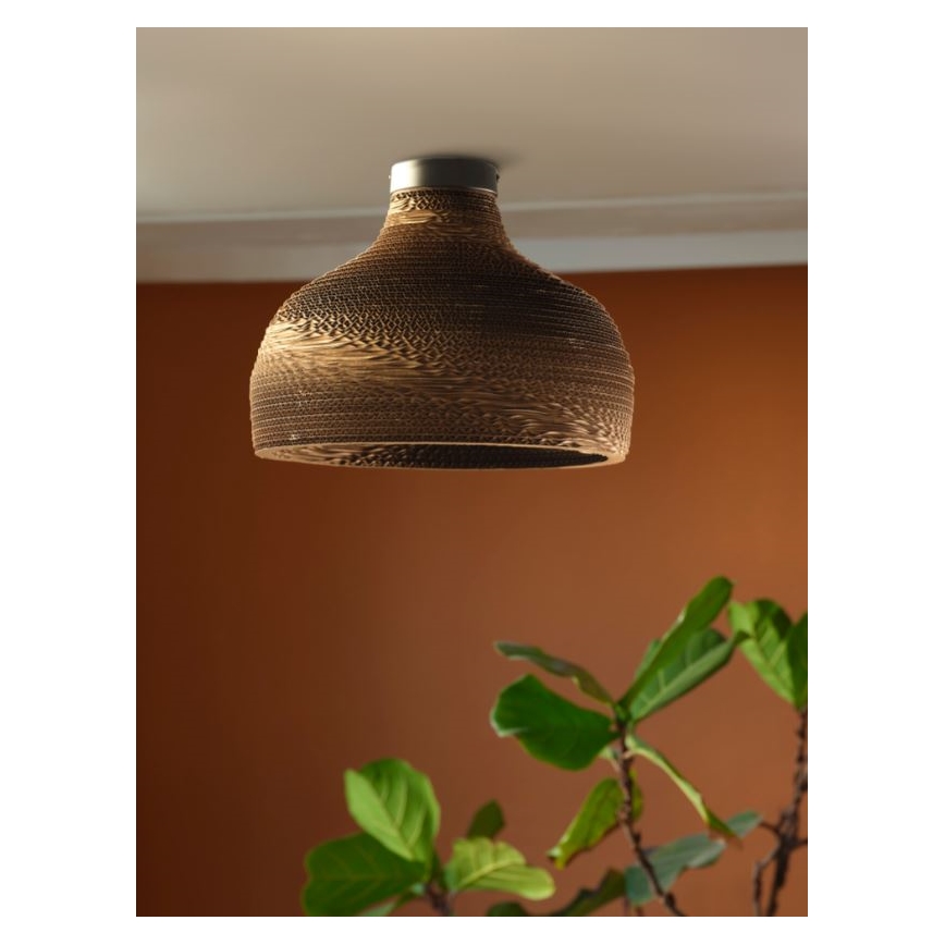 Ledvance - Plafón DECOR CARDBOARD 1xE27/15W/230V diá. 36 cm