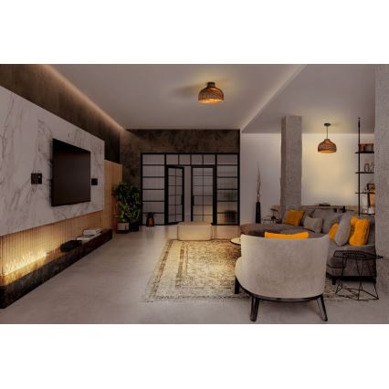 Ledvance - Plafón DECOR CARDBOARD 1xE27/15W/230V diá. 36 cm
