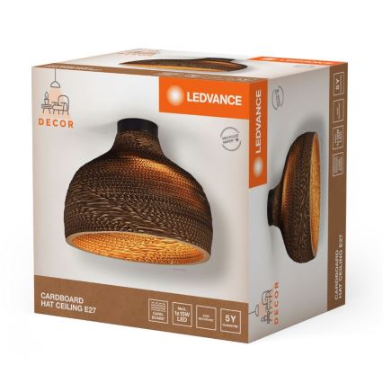 Ledvance - Plafón DECOR CARDBOARD 1xE27/15W/230V diá. 36 cm