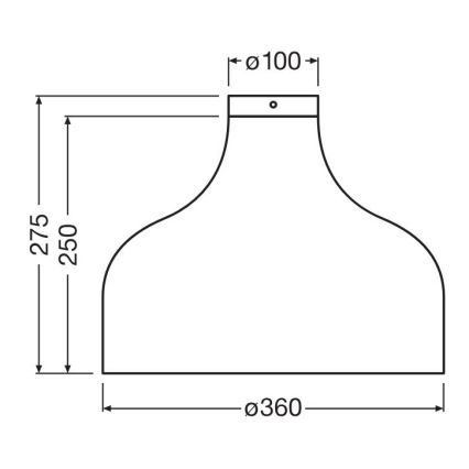 Ledvance - Plafón DECOR CARDBOARD 1xE27/15W/230V diá. 36 cm