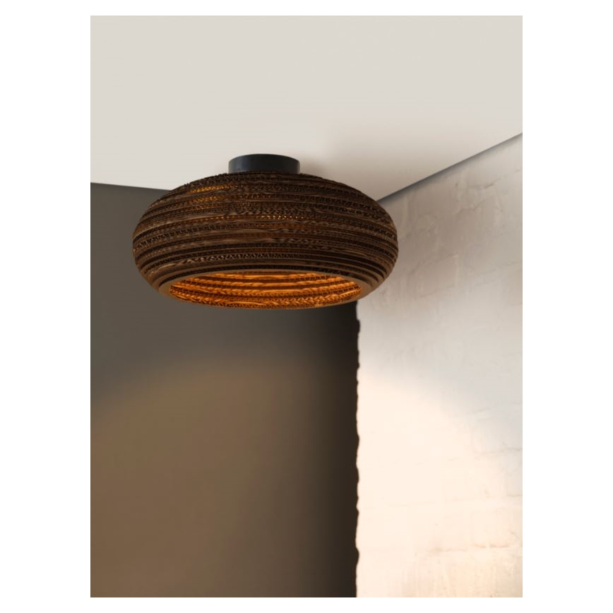 Ledvance - Plafón DECOR CARDBOARD 1xE27/15W/230V diá. 40 cm