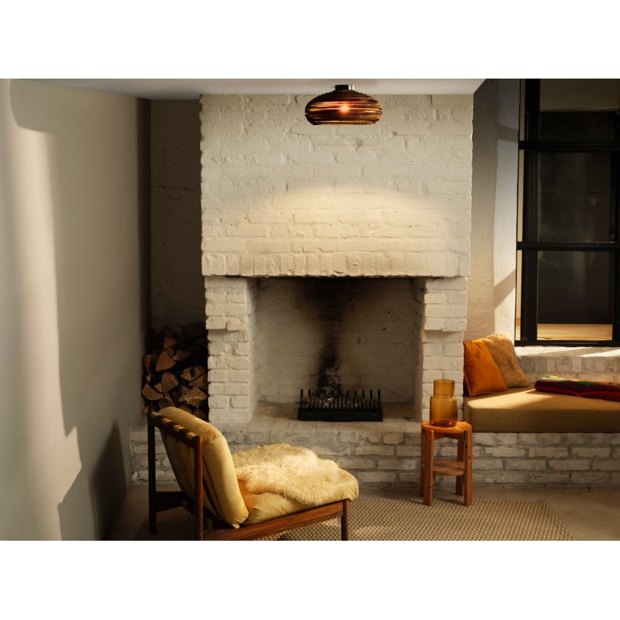 Ledvance - Plafón DECOR CARDBOARD 1xE27/15W/230V diá. 40 cm