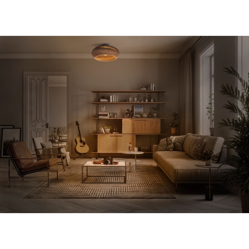Ledvance - Plafón DECOR CARDBOARD 1xE27/15W/230V diá. 40 cm