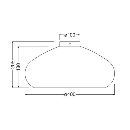 Ledvance - Plafón DECOR CARDBOARD 1xE27/15W/230V diá. 40 cm