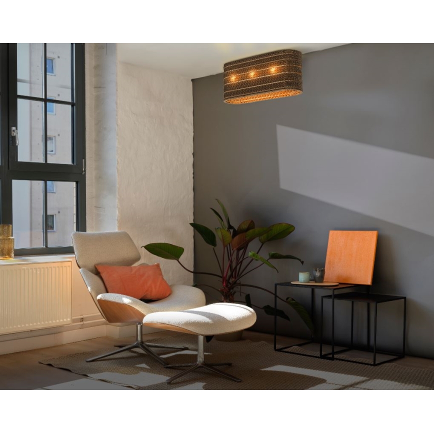 Ledvance - Plafón DECOR CARDBOARD 3xE27/15W/230V