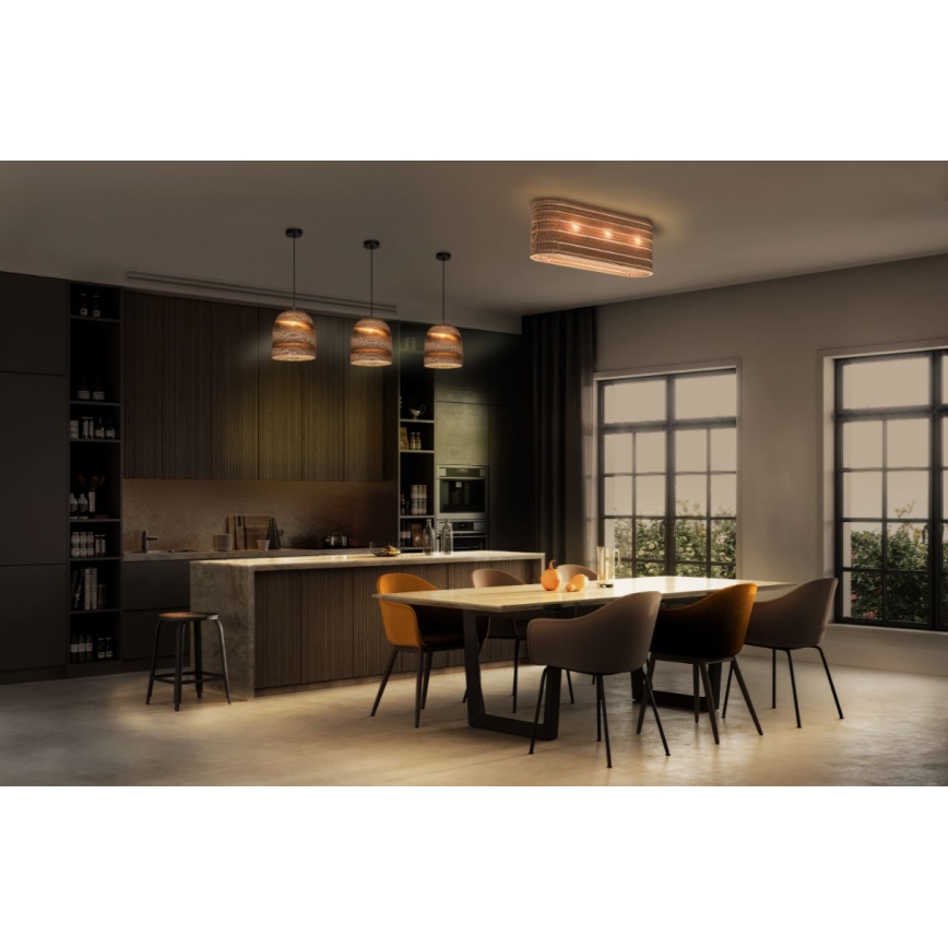 Ledvance - Plafón DECOR CARDBOARD 3xE27/15W/230V