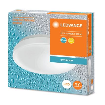 Ledvance - Plafón LED de baño CEILING ROUND LED/12W/230V 3000K IP44