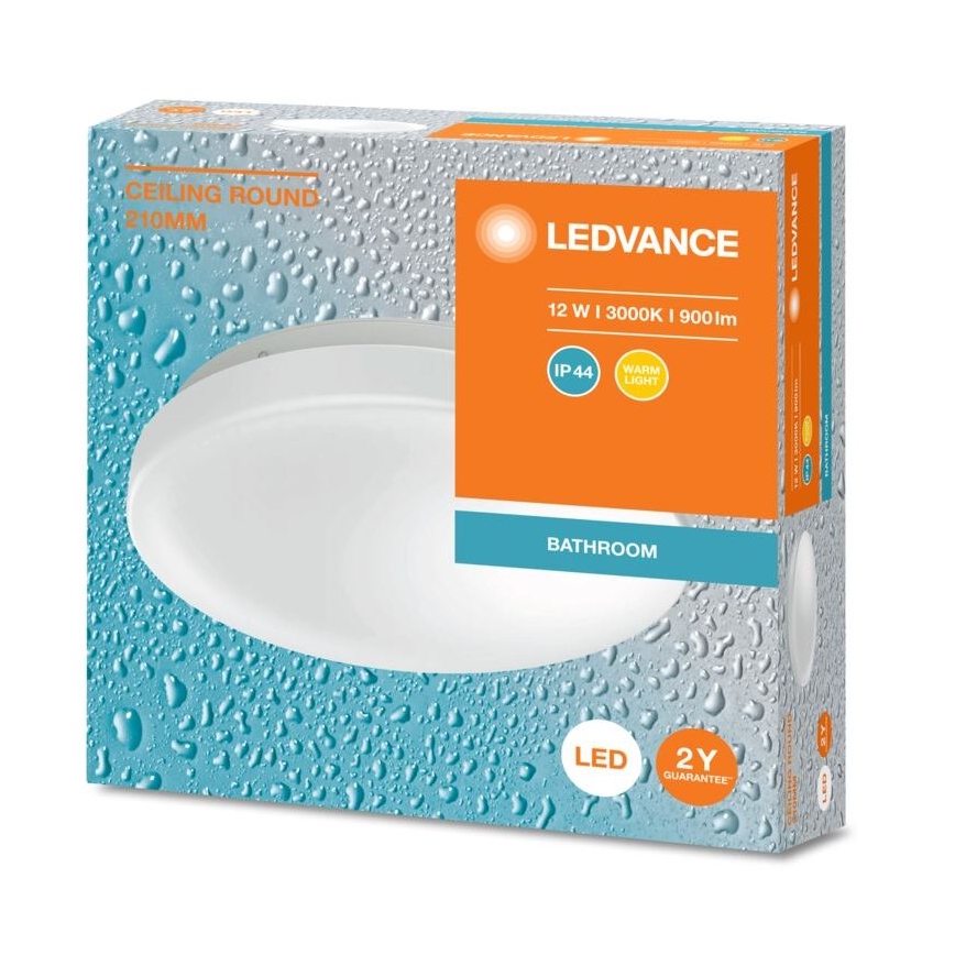 Ledvance - Plafón LED de baño CEILING ROUND LED/12W/230V 3000K IP44