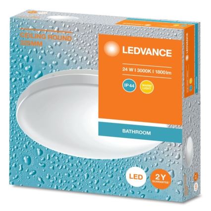 Ledvance - Plafón LED de baño CEILING ROUND LED/24W/230V 3000K IP44