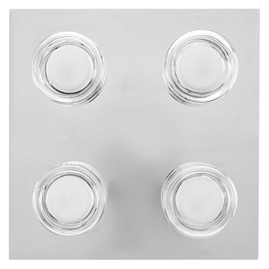 Ledvance - Plafón LED de baño ORBIS FLAME 4xLED/5,5W/230V 3000/4000K IP44 cromo