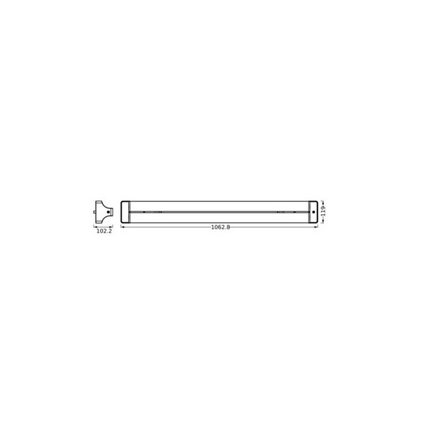 Ledvance - Plafón LED OFFICE LINE LED/42W/230V 106 cm