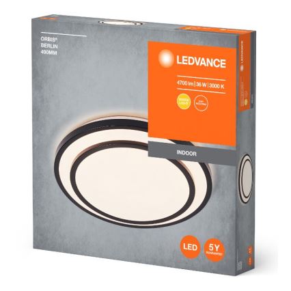 Ledvance - Plafón LED ORBIS BERLIN LED/36W/230V negro