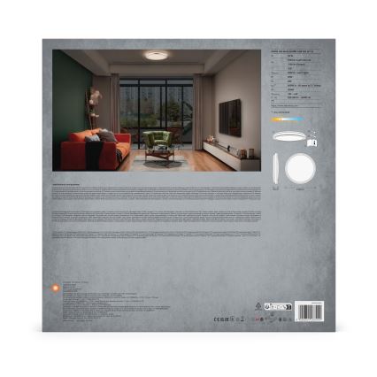 Ledvance - Plafón LED ORBIS HELMAN LED/24W/230V diá. 39 cm plata