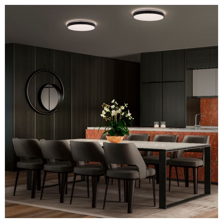 Ledvance - Plafón LED ORBIS LONDON LED/16W/230V negro