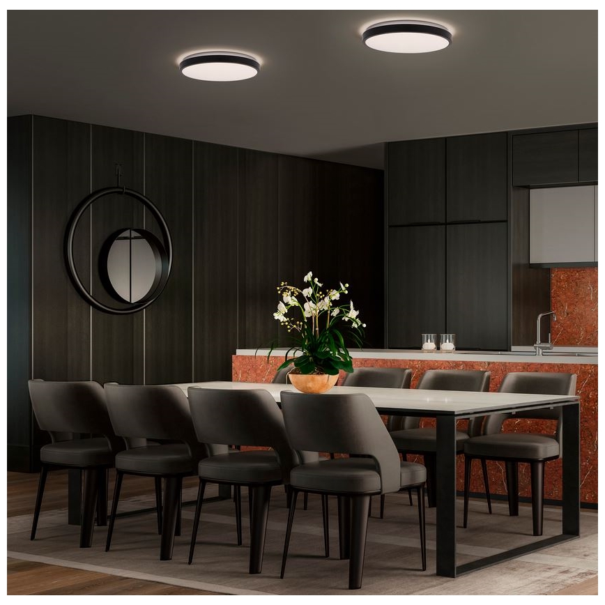 Ledvance - Plafón LED ORBIS LONDON LED/36W/230V negro