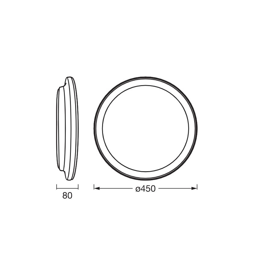 Ledvance - Plafón LED ORBIS PEDERSON LED/24W/230V diá. 45 cm blanco