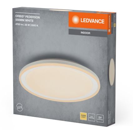 Ledvance - Plafón LED ORBIS PEDERSON LED/36W/230V diá. 55 cm blanco