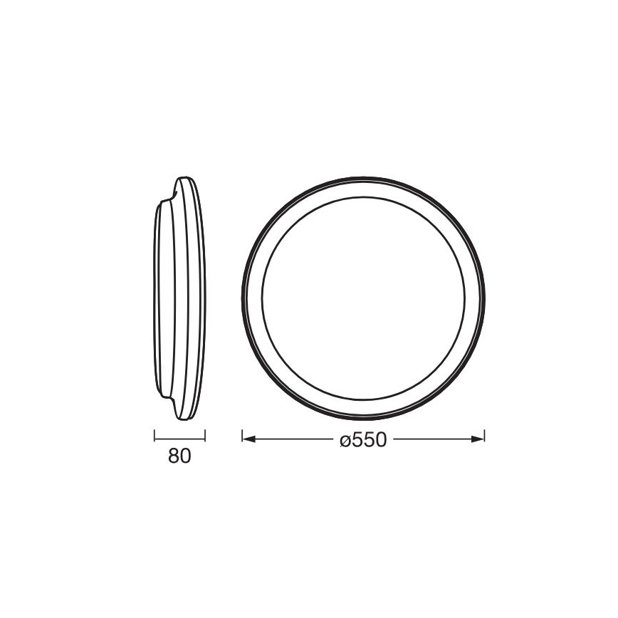 Ledvance - Plafón LED ORBIS PEDERSON LED/36W/230V diá. 55 cm blanco