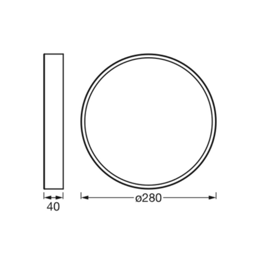 Ledvance - Plafón LED ORBIS SLIM LED/20W/230V blanco