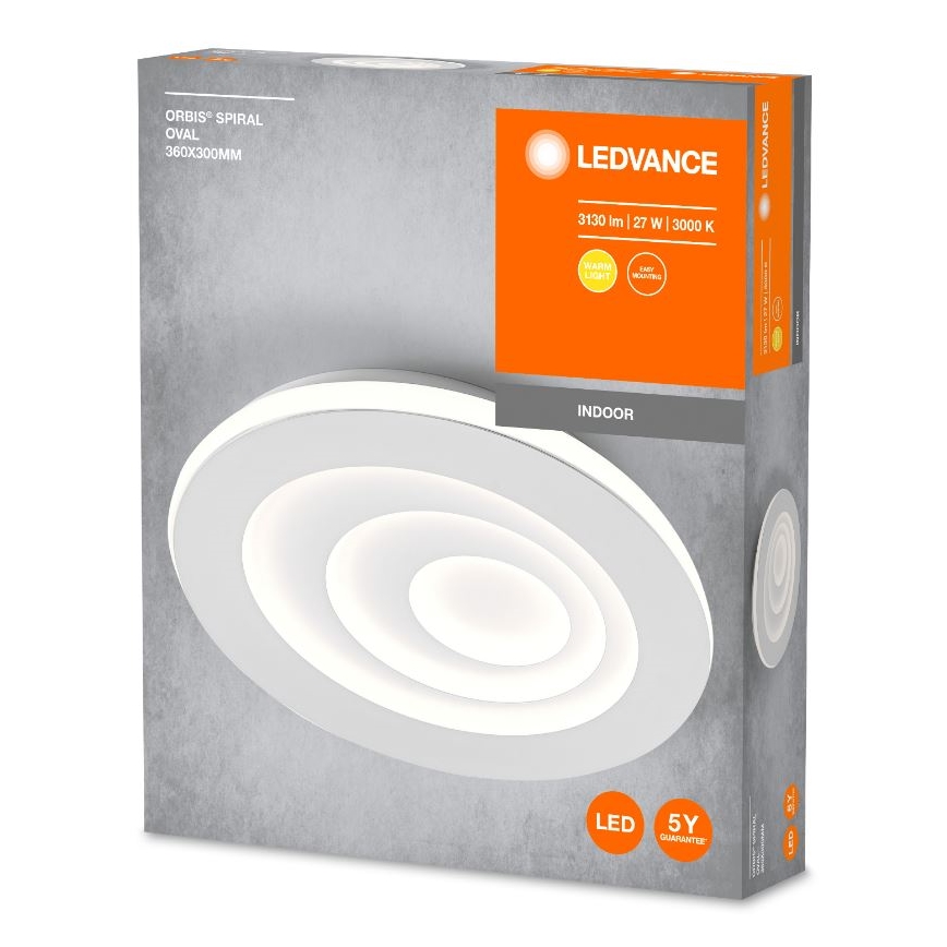 Ledvance - Plafón LED ORBIS SPIRAL LED/27W/230V