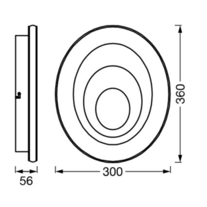 Ledvance - Plafón LED ORBIS SPIRAL LED/27W/230V